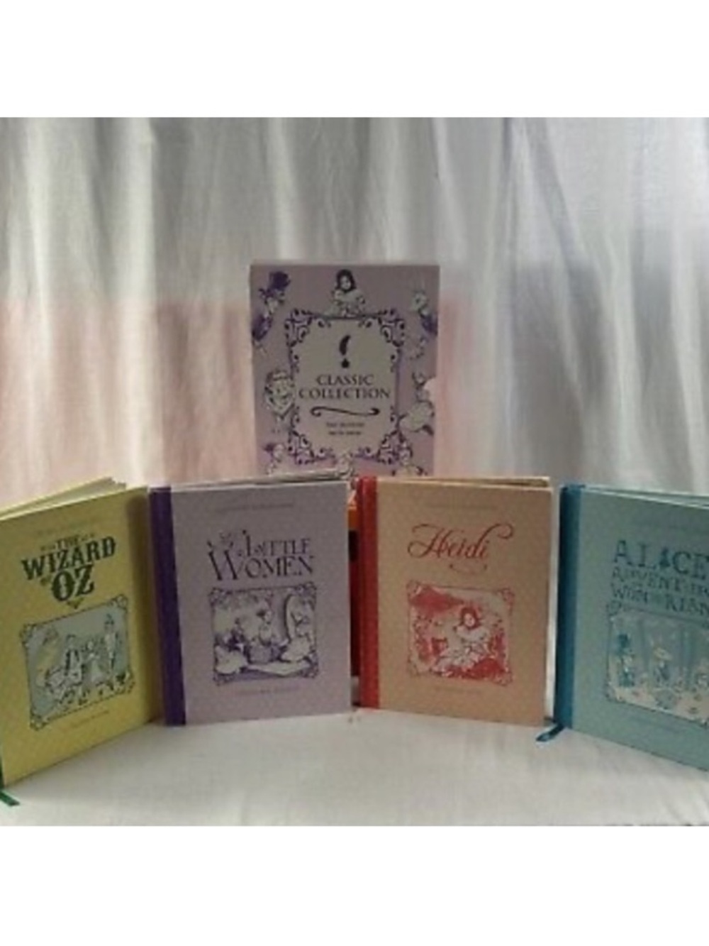 Classic Collection Illustrated Set: Little Women, Alice in Wonderland, Heidi, Oz